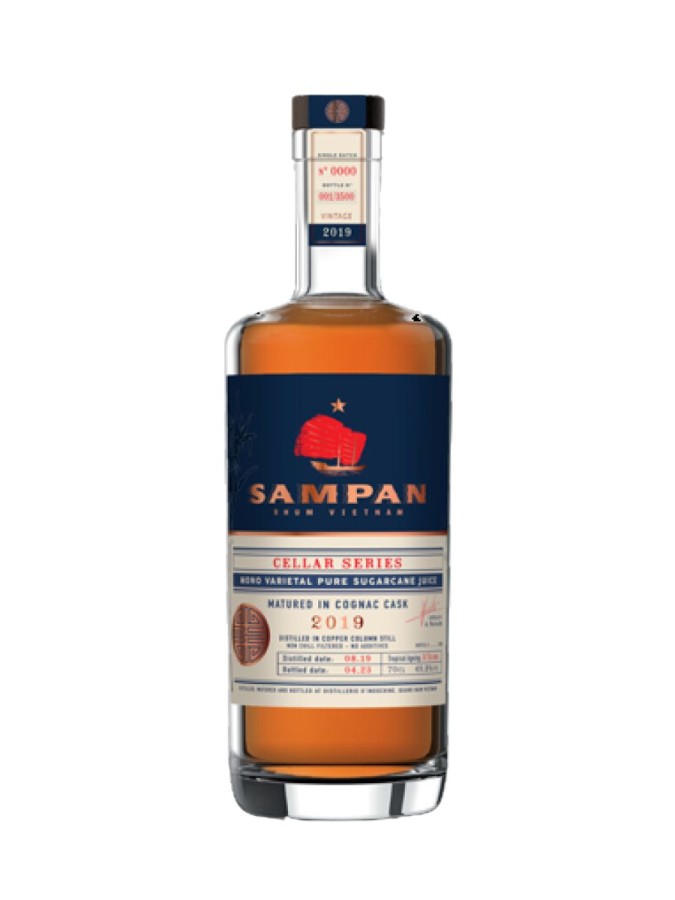 SAMPAN Cellar Series 2019 Cognac Cask 44.9% (sans étui)