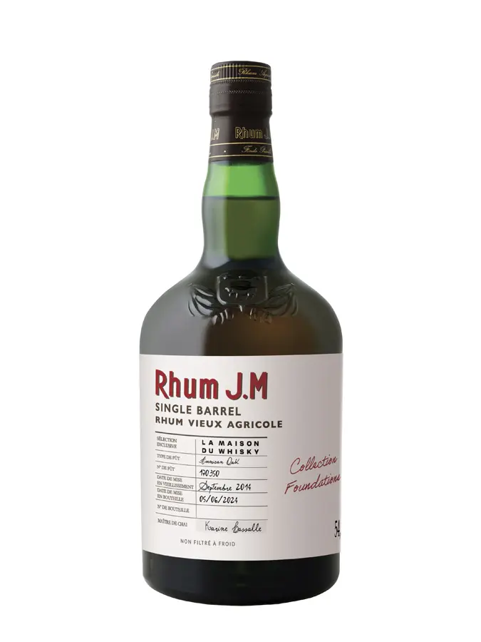 RHUM JM 9 ans 2014 Single Barrel 170350 54.80% (Avec étui)